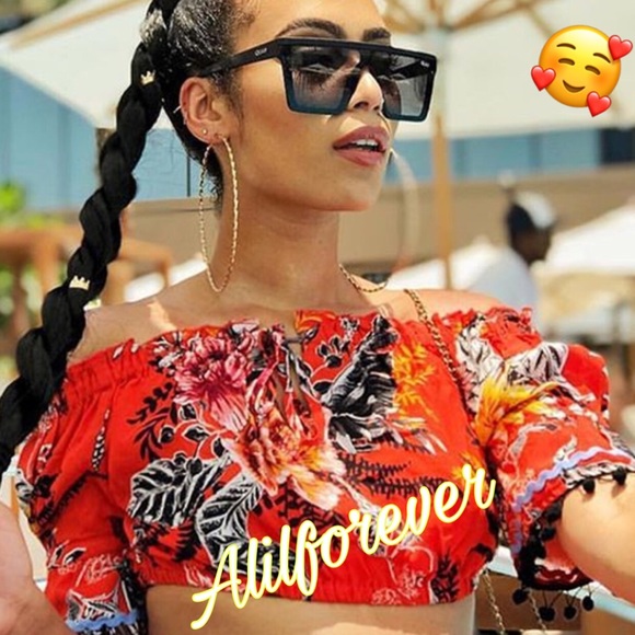 🦋 Super Cute Black Square Framed Sunglasses 😎 - Picture 6 of 6